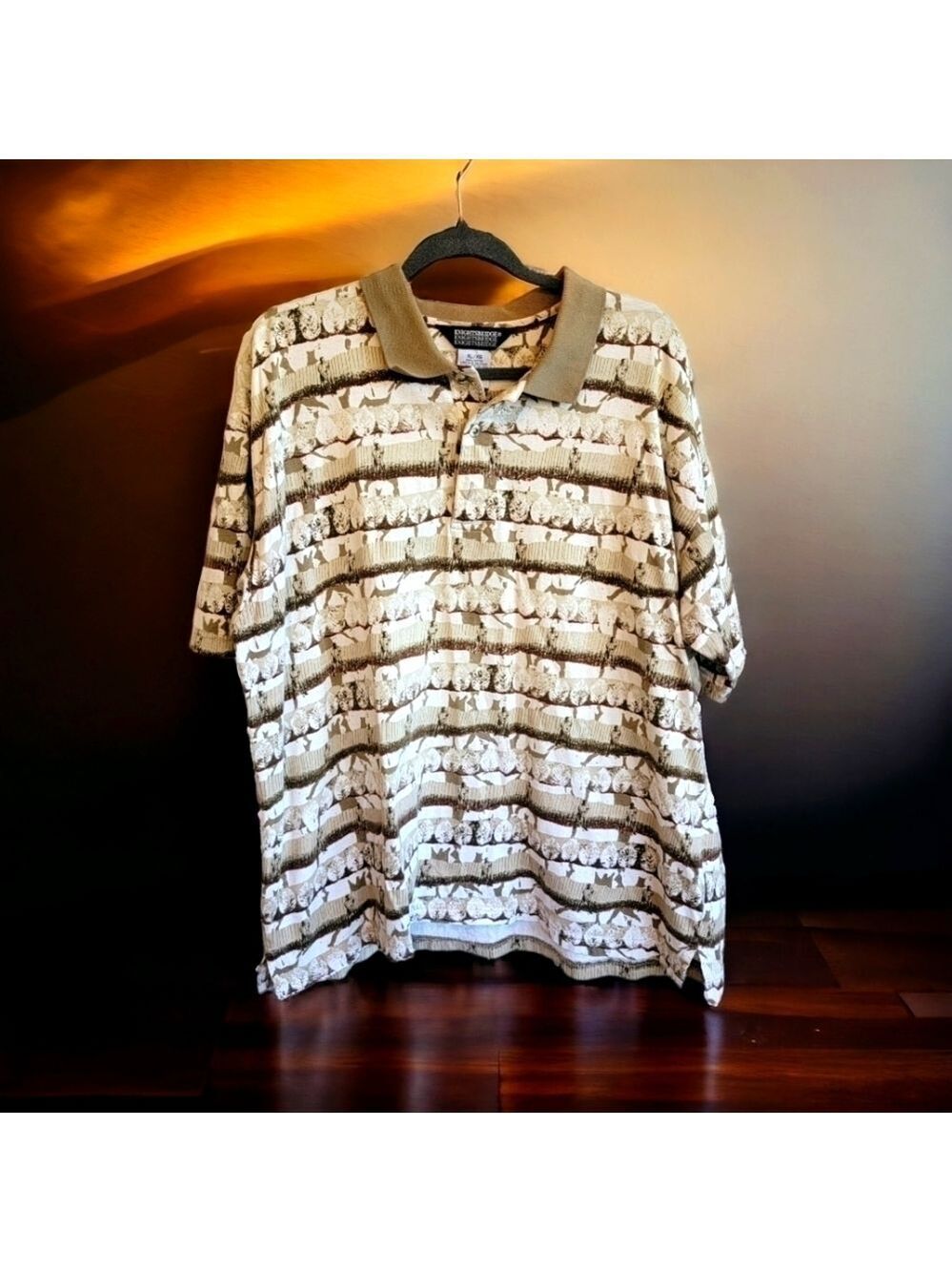 Knightsbridge Golf Mens Size XL All Over Print Short Sleeve Polo Shirt T05